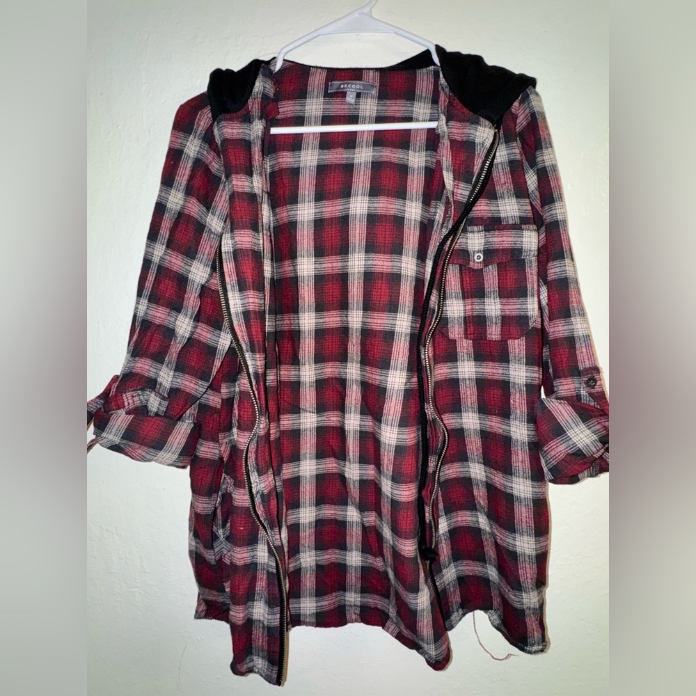 Hooded flannel